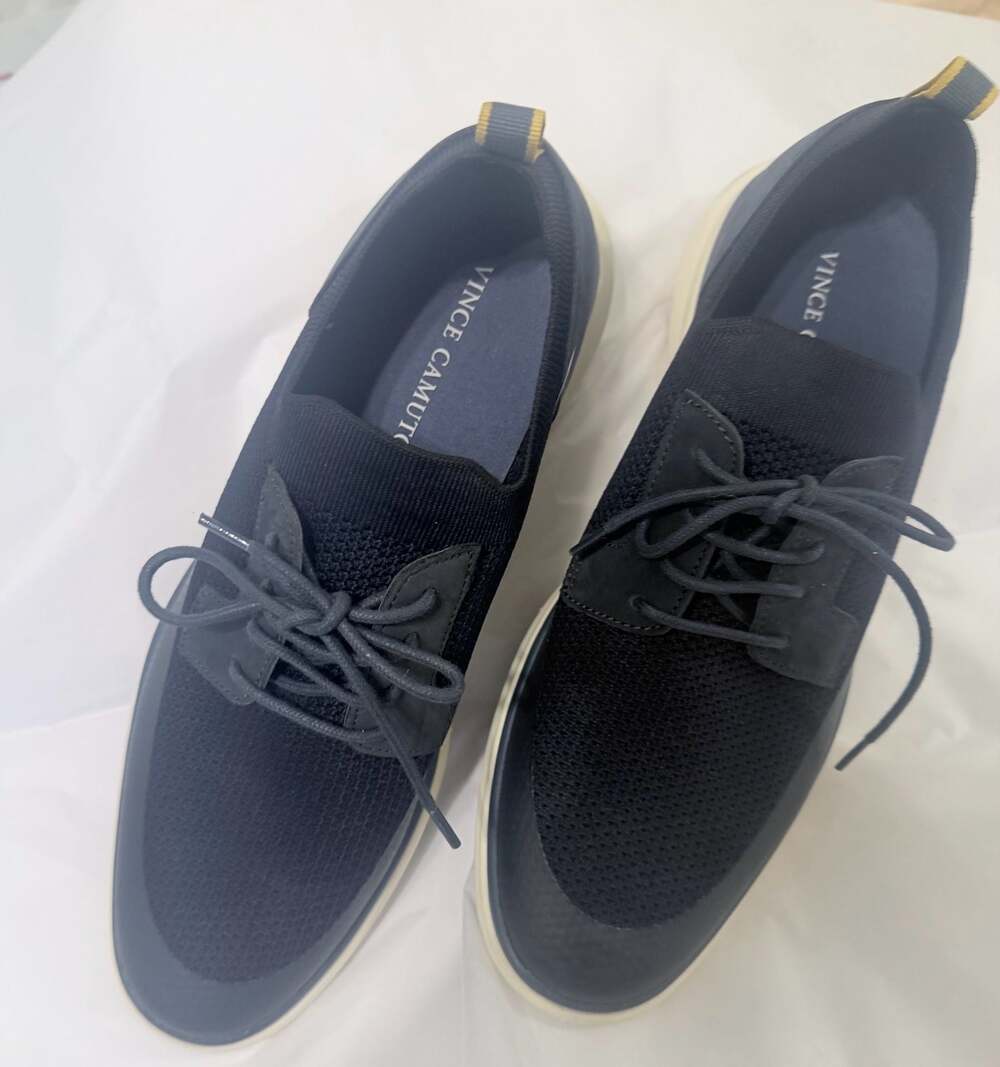 Vince Camuto VY-TYMBER Navy Knit Lace-Up Sneakers Size 9M - Display model